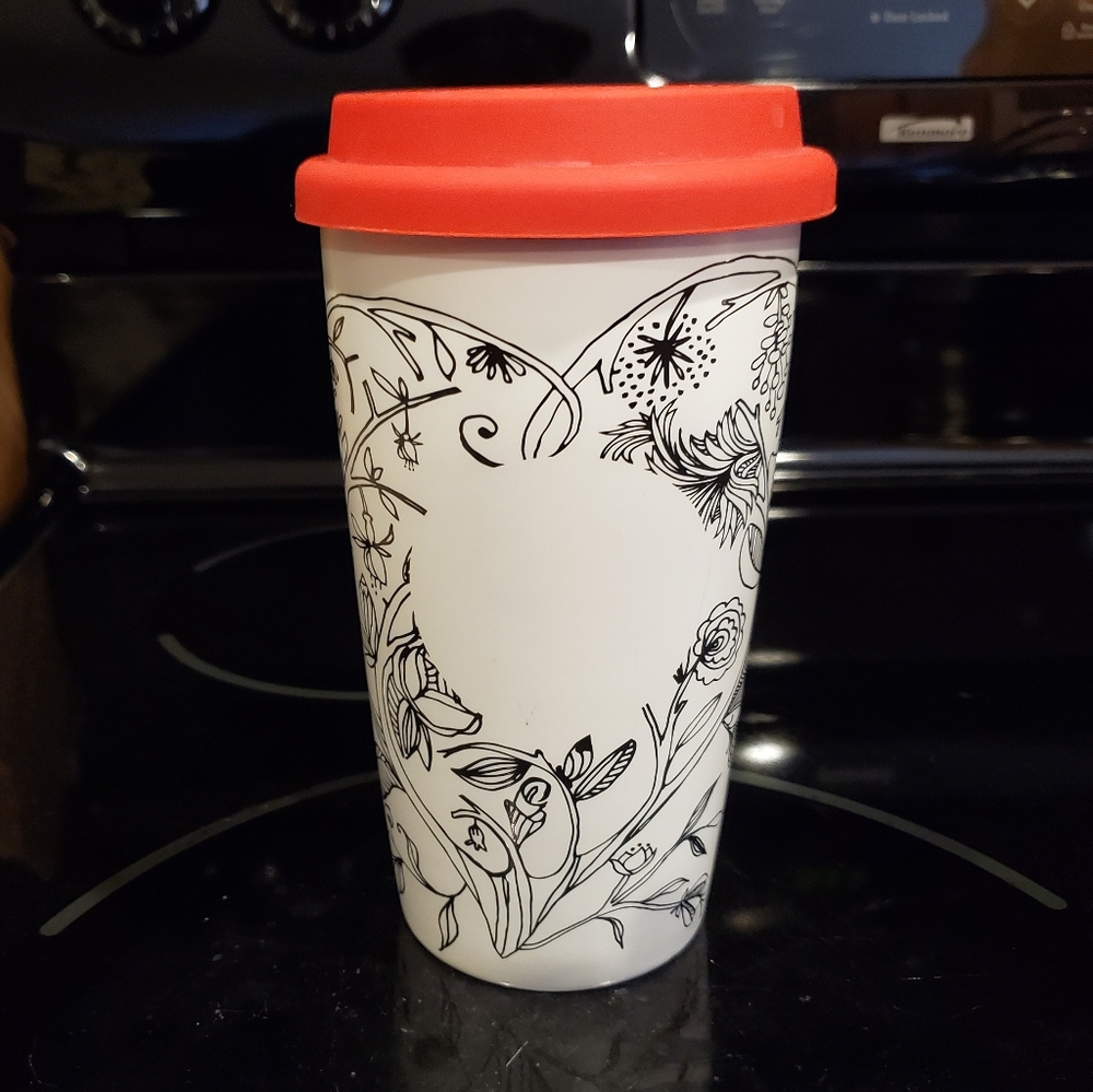 NWOT Starbucks Scroll Heart To Go Cup